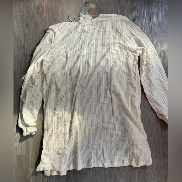 NWT Blu Pepper Two-Piece Cardigan and Jogger Lounge Set Cream — Size Medium - Picture 13 of 13